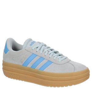 Adidas Women's Light Blue and Tan Sneakers